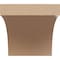 Ekena Millwork 4"W x 4"D x 4"H Wide Huntington Rough Cedar Woodgrain TimberThane Corbel, Primed Tan CORUR04X04X04HUNRCPR - alternate 2